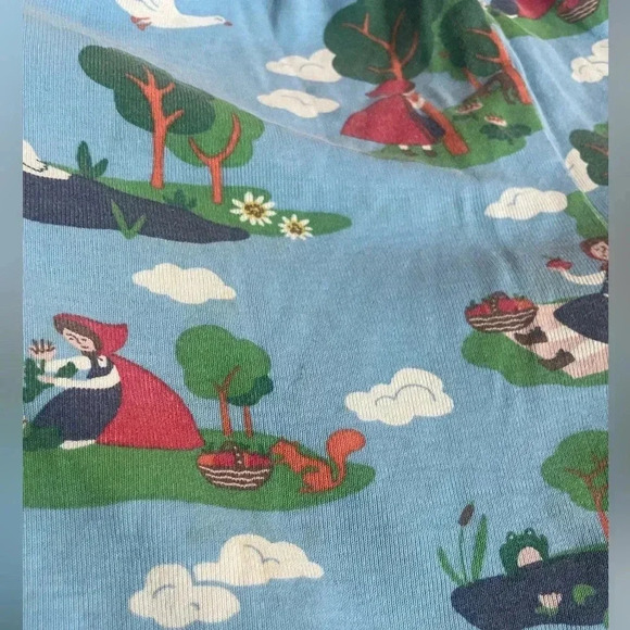Mini Boden Red Riding Hood Print Long Sleeve/Pants Pajama 13Y “Vintage” Print - Picture 7 of 8
